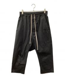 RICK OWENS（リックオウエンス）の古着「DRAWSTRING CROPPED パンツ」｜ブラック