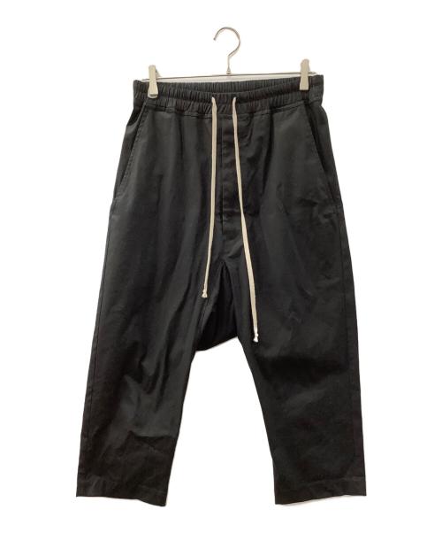 RICK OWENS（リックオウエンス）RICK OWENS (リックオウエンス) DRAWSTRING CROPPED パンツ ブラック サイズ:46 ITの古着・服飾アイテム