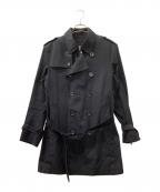BLACK LABEL CRESTBRIDGEブラックレーベル クレストブリッジ）の古着「トレンチコート」｜ブラック