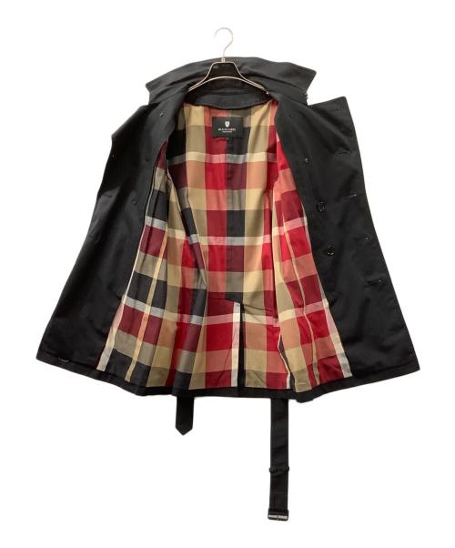 BLACK LABEL CRESTBRIDGE（ブラックレーベル クレストブリッジ）BLACK LABEL CRESTBRIDGE (ブラックレーベル クレストブリッジ) トレンチコート ブラック サイズ:Lの古着・服飾アイテム