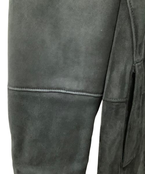 ERMENEGILDO ZEGNA（エルメネジルド・ゼニア）ERMENEGILDO ZEGNA (エルメネジルド・ゼニア) レザーコート グリーン サイズ:50/Mの古着・服飾アイテム