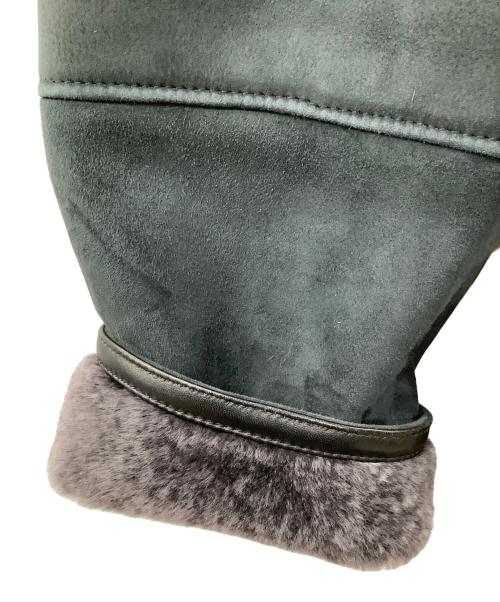 ERMENEGILDO ZEGNA（エルメネジルド・ゼニア）ERMENEGILDO ZEGNA (エルメネジルド・ゼニア) レザーコート グリーン サイズ:50/Mの古着・服飾アイテム