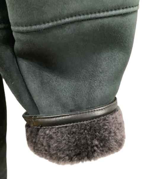 ERMENEGILDO ZEGNA（エルメネジルド・ゼニア）ERMENEGILDO ZEGNA (エルメネジルド・ゼニア) レザーコート グリーン サイズ:50/Mの古着・服飾アイテム