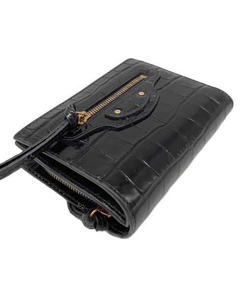 BALENCIAGA（バレンシアガ）BALENCIAGA (バレンシアガ) 2つ折り財布 ブラックの古着・服飾アイテム