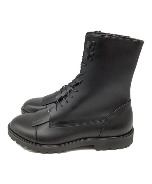 SOFTHYPHEN（ソフトハイフン）SOFTHYPHEN (ソフトハイフン) SAKIAS (サキアス) レースアップブーツ ブラック サイズ:US8の古着・服飾アイテム