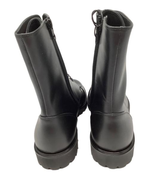 SOFTHYPHEN（ソフトハイフン）SOFTHYPHEN (ソフトハイフン) SAKIAS (サキアス) レースアップブーツ ブラック サイズ:US8の古着・服飾アイテム