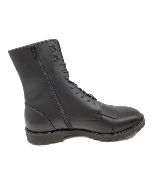 SOFTHYPHEN（ソフトハイフン）SOFTHYPHEN (ソフトハイフン) SAKIAS (サキアス) レースアップブーツ ブラック サイズ:US8の古着・服飾アイテム