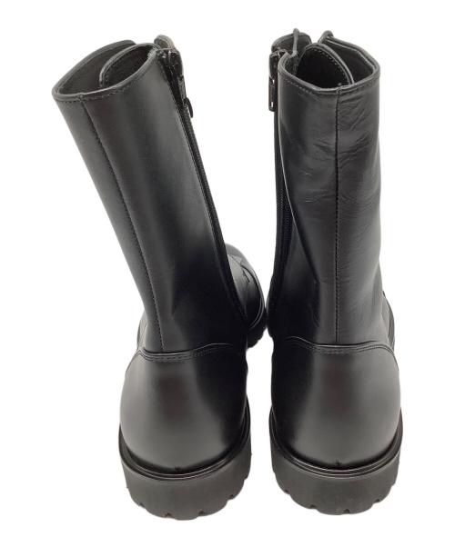 SOFTHYPHEN（ソフトハイフン）SOFTHYPHEN (ソフトハイフン) SAKIAS (サキアス) レースアップブーツ ブラック サイズ:US10の古着・服飾アイテム