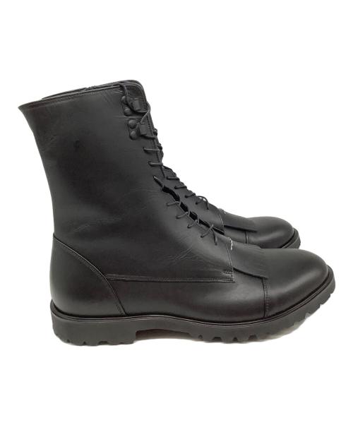 SOFTHYPHEN（ソフトハイフン）SOFTHYPHEN (ソフトハイフン) SAKIAS (サキアス) レースアップブーツ ブラック サイズ:US10の古着・服飾アイテム