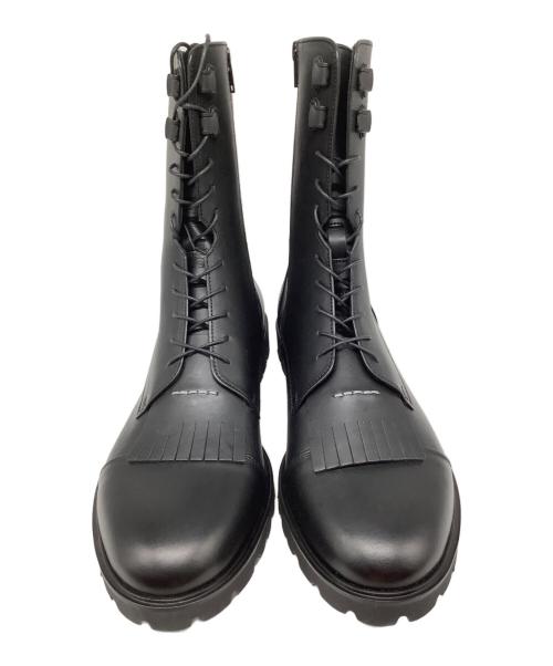 SOFTHYPHEN（ソフトハイフン）SOFTHYPHEN (ソフトハイフン) SAKIAS (サキアス) レースアップブーツ ブラック サイズ:US10の古着・服飾アイテム