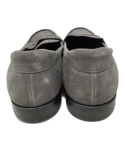 SOFTHYPHEN（ソフトハイフン）SOFTHYPHEN (ソフトハイフン) SAKIAS (サキアス) Re-LOAFERS グレー サイズ:28の古着・服飾アイテム