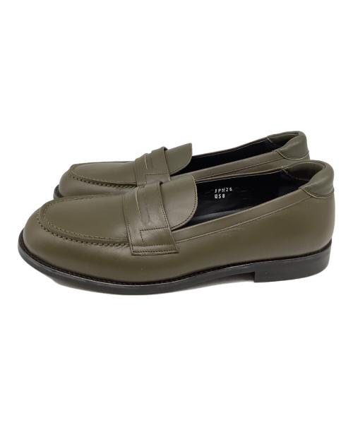 SOFTHYPHEN（ソフトハイフン）SOFTHYPHEN (ソフトハイフン) SAKIAS (サキアス) Re-LOAFERS オリーブ サイズ:26の古着・服飾アイテム