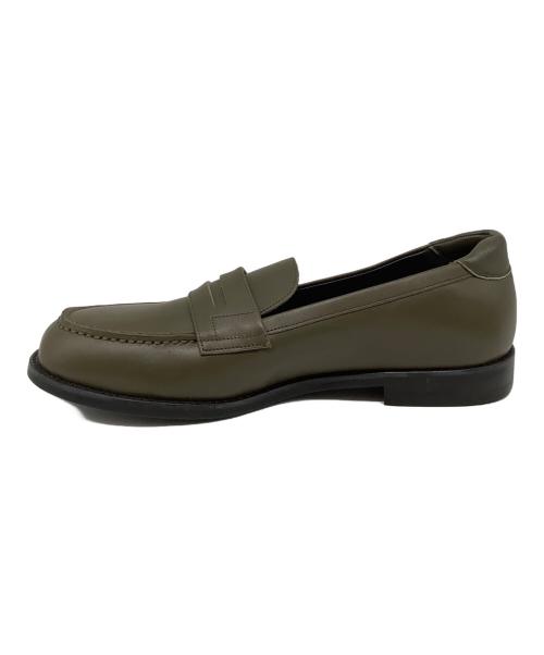 SOFTHYPHEN（ソフトハイフン）SOFTHYPHEN (ソフトハイフン) SAKIAS (サキアス) Re-LOAFERS オリーブ サイズ:26の古着・服飾アイテム