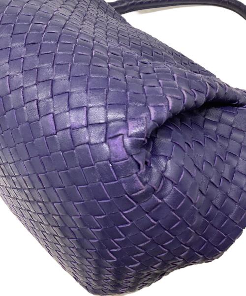 BOTTEGA VENETA（ボッテガベネタ）BOTTEGA VENETA (ボッテガベネタ) イントレチャート　パラシュートバッグ ブルーの古着・服飾アイテム