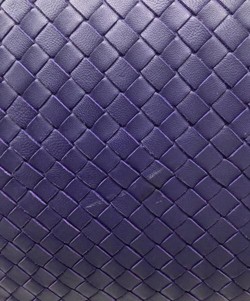 BOTTEGA VENETA（ボッテガベネタ）BOTTEGA VENETA (ボッテガベネタ) イントレチャート　パラシュートバッグ ブルーの古着・服飾アイテム