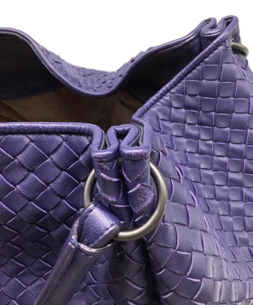 BOTTEGA VENETA（ボッテガベネタ）BOTTEGA VENETA (ボッテガベネタ) イントレチャート　パラシュートバッグ ブルーの古着・服飾アイテム