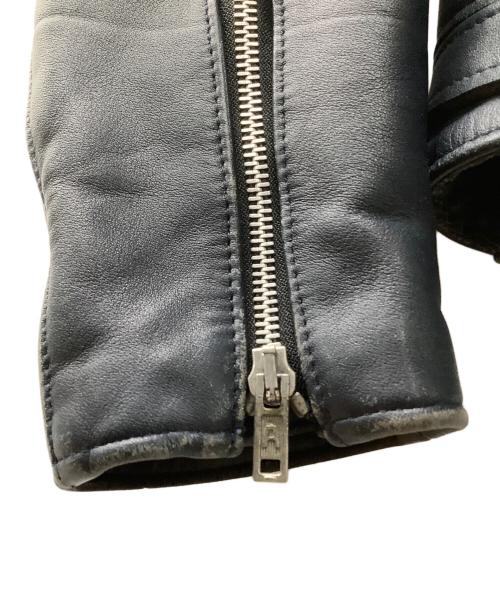 666（666）666 (666) ダブルライダースジャケット ネイビー サイズ:34の古着・服飾アイテム