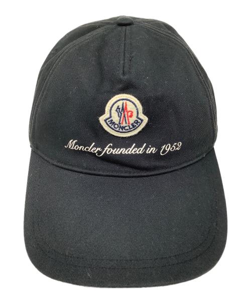 MONCLER（モンクレール）MONCLER (モンクレール) ベースボールキャップ ブラック サイズ:UNIの古着・服飾アイテム