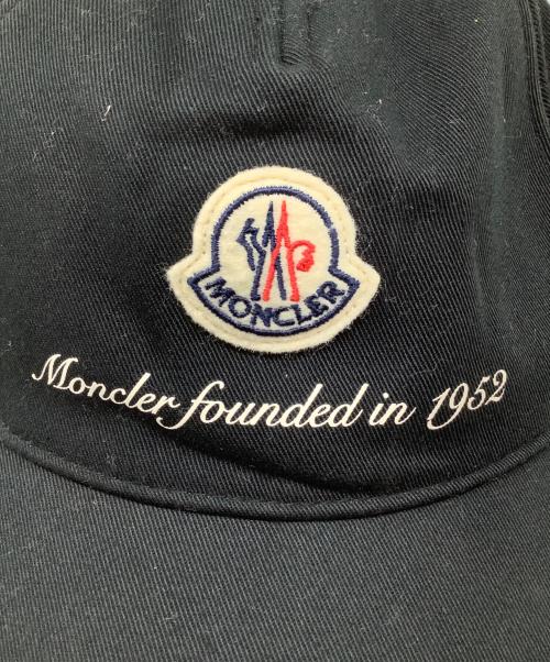 MONCLER（モンクレール）MONCLER (モンクレール) ベースボールキャップ ブラック サイズ:UNIの古着・服飾アイテム