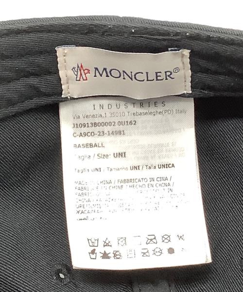 MONCLER（モンクレール）MONCLER (モンクレール) ベースボールキャップ ブラック サイズ:UNIの古着・服飾アイテム
