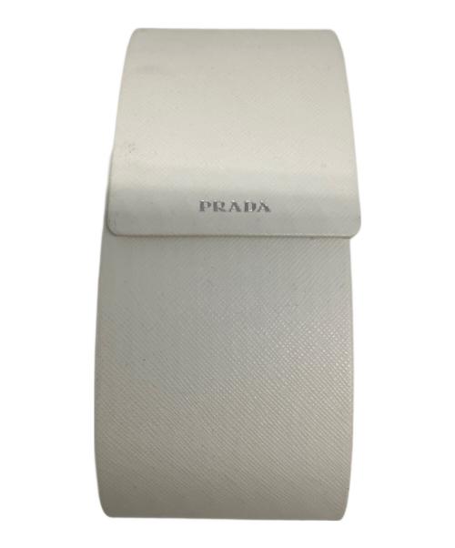 PRADA（プラダ）PRADA (プラダ) サイドロゴプレートサングラス ブラウン サイズ:57□17の古着・服飾アイテム