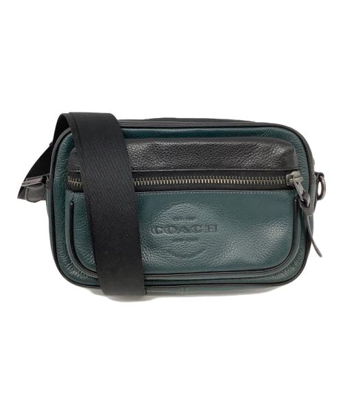 COACH（コーチ）COACH (コーチ) ショルダーバッグ ブラック×グリーンの古着・服飾アイテム