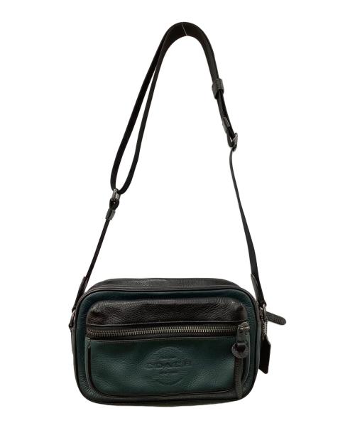 COACH（コーチ）COACH (コーチ) ショルダーバッグ ブラック×グリーンの古着・服飾アイテム