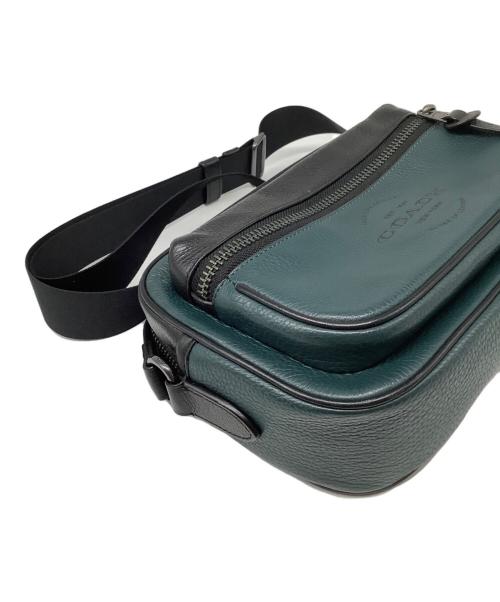 COACH（コーチ）COACH (コーチ) ショルダーバッグ ブラック×グリーンの古着・服飾アイテム