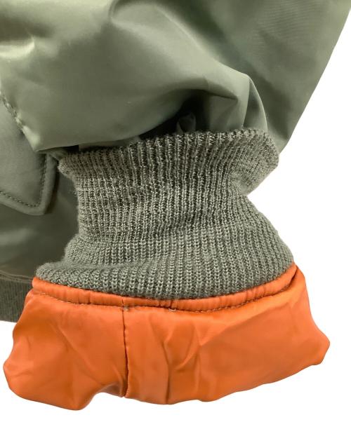 AVIREX（アヴィレックス）AVIREX (アヴィレックス) リバーシブルMA-1ジャケット グリーン×オレンジ サイズ:2XLの古着・服飾アイテム