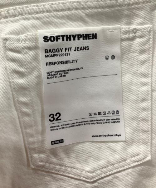 SOFTHYPHEN（ソフトハイフン）SOFTHYPHEN (ソフトハイフン) BAGGY FIT JEANS ホワイト サイズ:32の古着・服飾アイテム