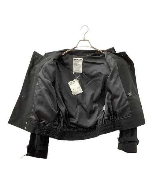 SOFTHYPHEN（ソフトハイフン）SOFTHYPHEN (ソフトハイフン) PADDED SHOULDER TRENCH JACKET ブラック サイズ:1の古着・服飾アイテム