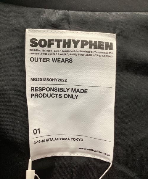 SOFTHYPHEN（ソフトハイフン）SOFTHYPHEN (ソフトハイフン) PADDED SHOULDER TRENCH JACKET ブラック サイズ:1の古着・服飾アイテム