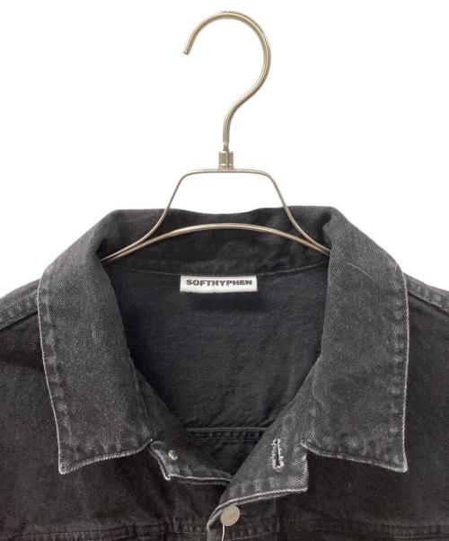 SOFTHYPHEN（ソフトハイフン）SOFTHYPHEN (ソフトハイフン) デニムジャケット ブラック サイズ:2の古着・服飾アイテム