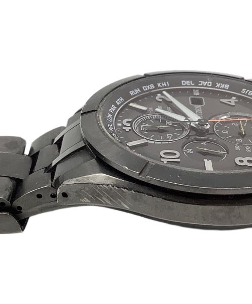 CITIZEN（シチズン）CITIZEN (シチズン) アテッサ ブラックチタン ダイレクトフライト エコ・ドライブ電波 腕時計 ブラックの古着・服飾アイテム