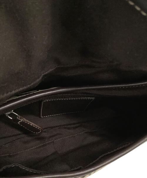 COACH（コーチ）COACH (コーチ) シグネチャー ワンショルダーバッグ ブラウン×ベージュの古着・服飾アイテム