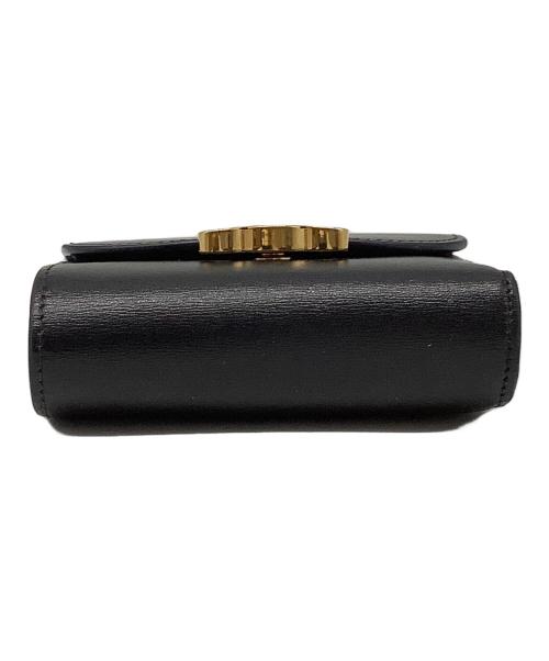 CELINE（セリーヌ）CELINE (セリーヌ) スモールトリオンフウォレット ブラックの古着・服飾アイテム