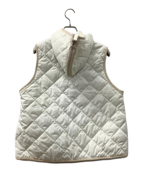 Barbour（バブアー）Barbour (バブアー) キルティング フード付きベスト ホワイト サイズ:40の古着・服飾アイテム