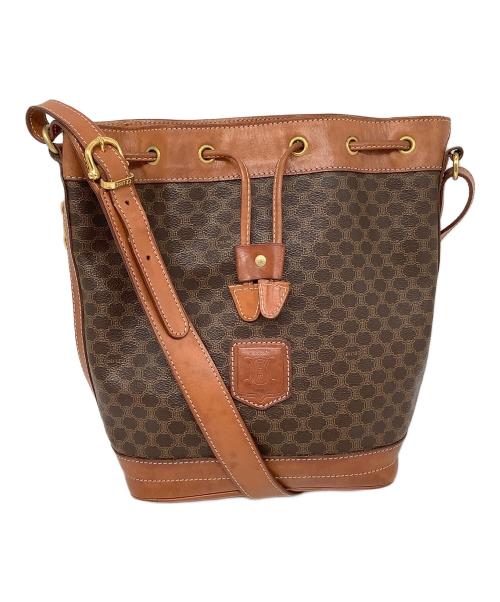 CELINE（セリーヌ）CELINE (セリーヌ) マカダム ショルダーバッグ ブラウンの古着・服飾アイテム