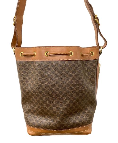 CELINE（セリーヌ）CELINE (セリーヌ) マカダム ショルダーバッグ ブラウンの古着・服飾アイテム