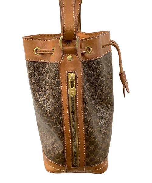 CELINE（セリーヌ）CELINE (セリーヌ) マカダム ショルダーバッグ ブラウンの古着・服飾アイテム