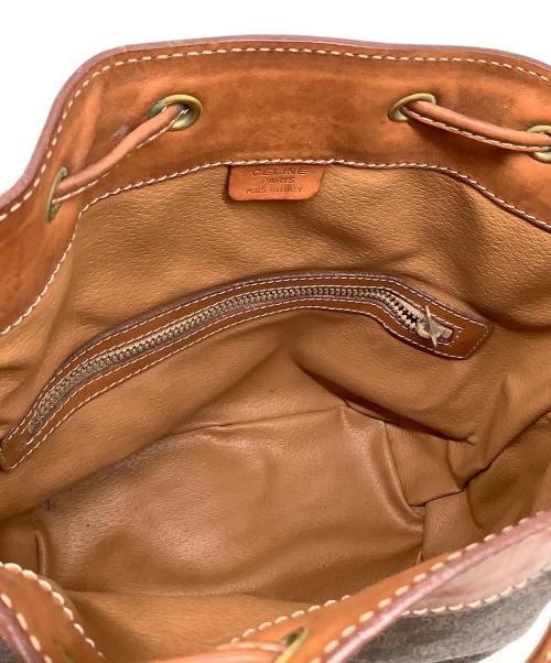 CELINE（セリーヌ）CELINE (セリーヌ) マカダム ショルダーバッグ ブラウンの古着・服飾アイテム