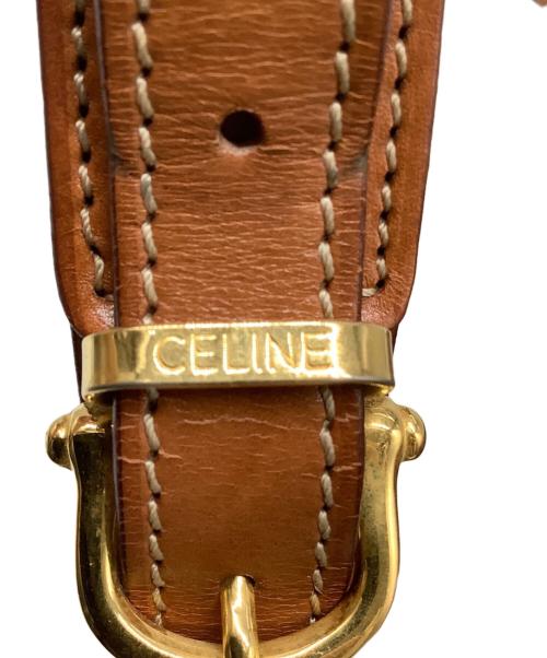 CELINE（セリーヌ）CELINE (セリーヌ) マカダム ショルダーバッグ ブラウンの古着・服飾アイテム