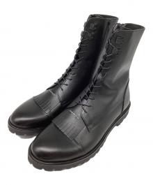 SOFTHYPHEN（ソフトハイフン）の古着「サイドジップブーツ」｜ブラック