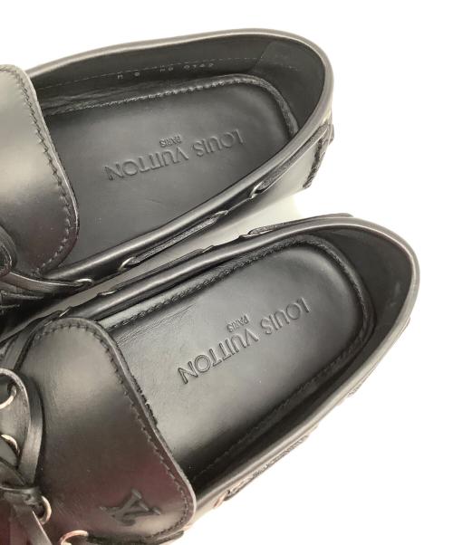 LOUIS VUITTON（ルイ ヴィトン）LOUIS VUITTON (ルイ ヴィトン) ドライビングシューズ ブラック サイズ:8の古着・服飾アイテム