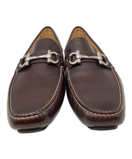 Salvatore Ferragamo（サルヴァトーレ フェラガモ）Salvatore Ferragamo (サルヴァトーレ フェラガモ) ドライビングシューズ ブラウン サイズ:9の古着・服飾アイテム