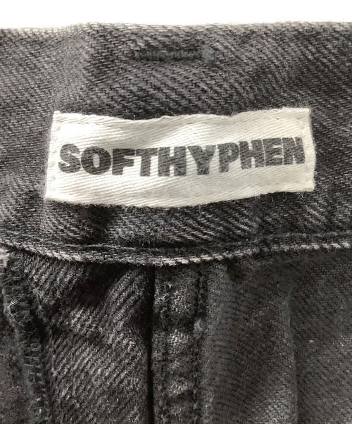 SOFTHYPHEN（ソフトハイフン）SOFTHYPHEN (ソフトハイフン) BACK 2 FRONT BAGGY FIT JEANS ブラック サイズ:36 未使用品の古着・服飾アイテム