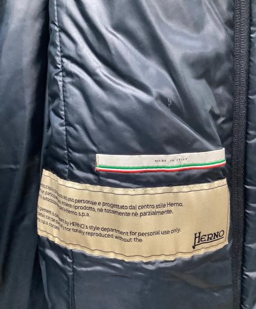 HERNO（ヘルノ）HERNO (ヘルノ) 切替ダウンコート ネイビー サイズ:38の古着・服飾アイテム