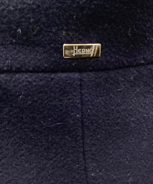 HERNO（ヘルノ）HERNO (ヘルノ) 切替ダウンコート ネイビー サイズ:38の古着・服飾アイテム