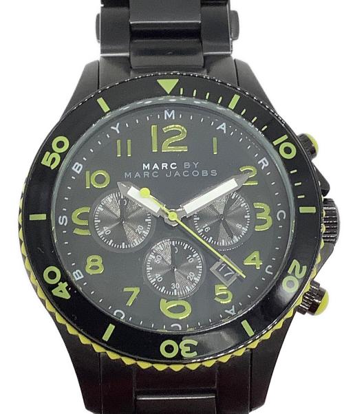 Marc by Marc Jacobs（マークバイマークジェイコブス）Marc by Marc Jacobs (マークバイマークジェイコブス) クロノグラフ ブラックの古着・服飾アイテム