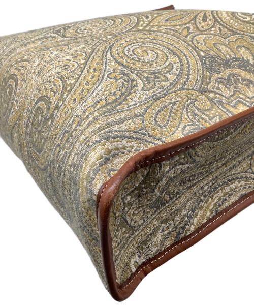 AVACATION（アヴァケーション）AVACATION (アヴァケーション) ペイズリートートバッグ ブラウン×イエローの古着・服飾アイテム